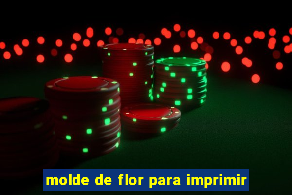 molde de flor para imprimir